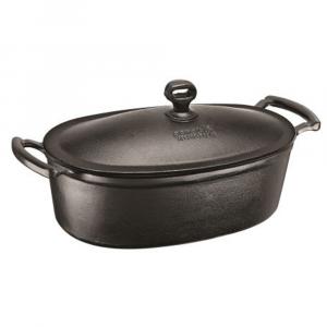 Cacerola de hierro oval con tapa 5lt